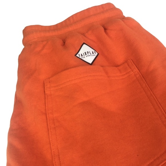 NEW Mens Large FairPlay Milford Layered Shorts Pants Orange Urban Outfitters - Picture 8 of 10
